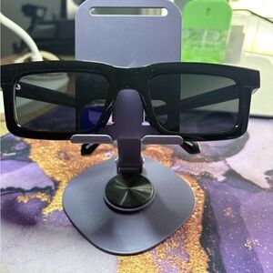 Stylish Black Rectangular Sunglasses